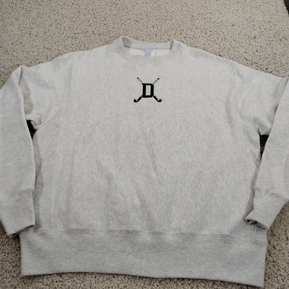 VINTAGE Champion Sweatshirt Mens Large Gray Dartmouth Reverse Weave College Y2K